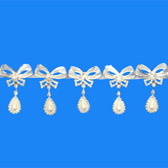 Strassz szalag - SILVER